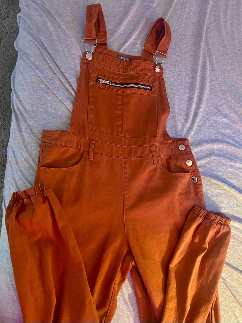 Wild Fable orange utility overalls S